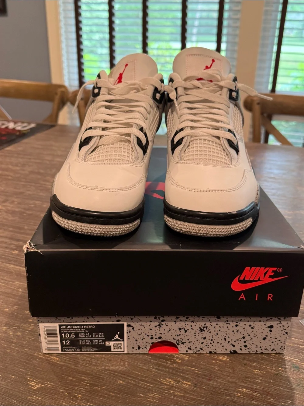 Jordan Men’s White and Gray Athletic Shoes with Red Jumpman